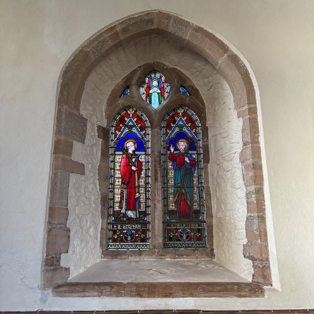  a stained glass window